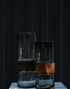 Интерьерная ваза "Wood a tube"